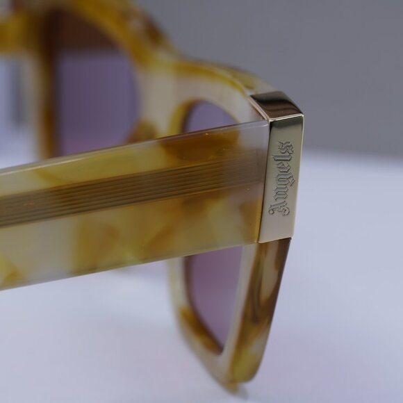 Palm Angels PERI099 HOLLYWOOD 1925 Cat Eye Sunglasses - Havana/Red - Picture 11 of 11